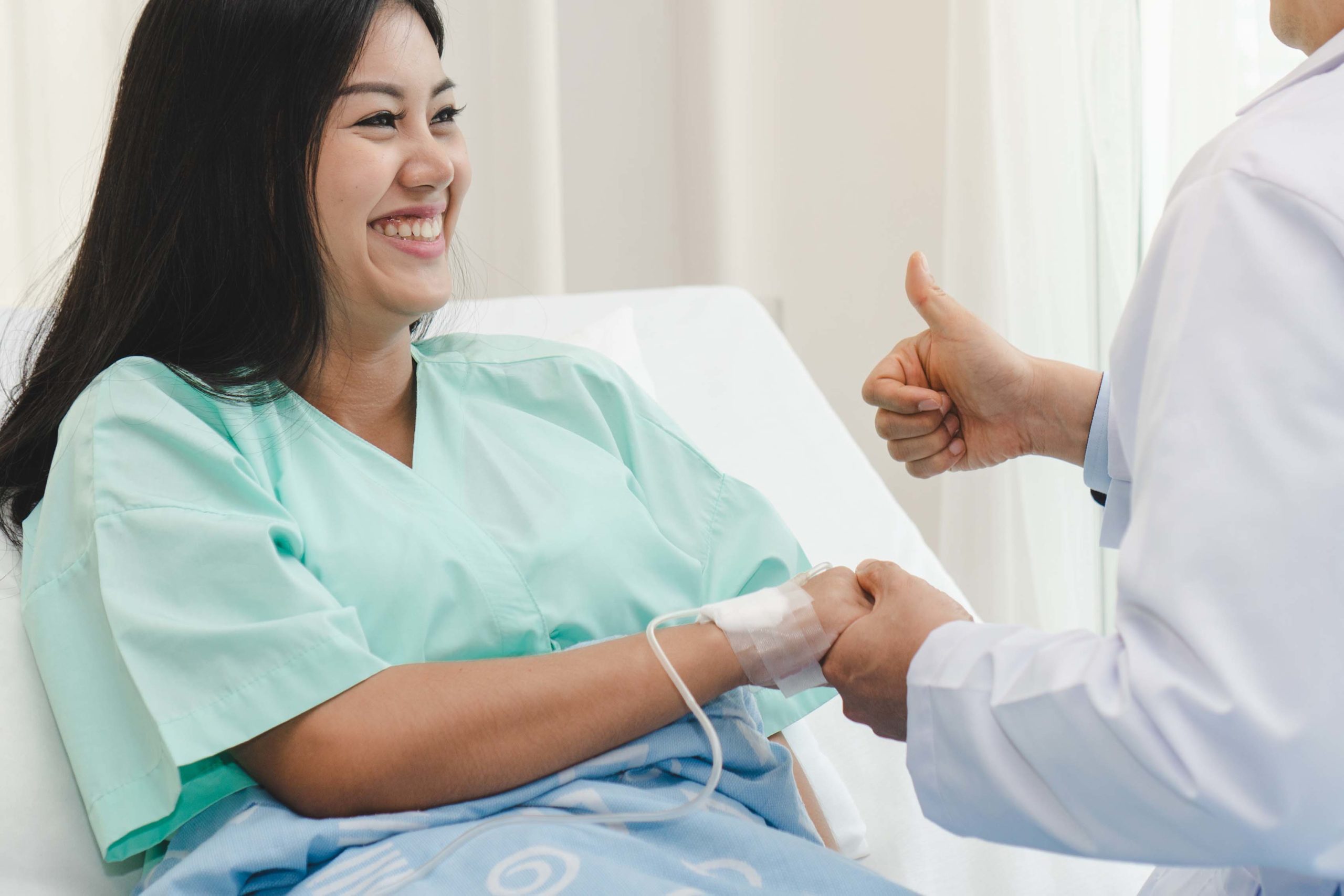 ELC Doctor checking on patient